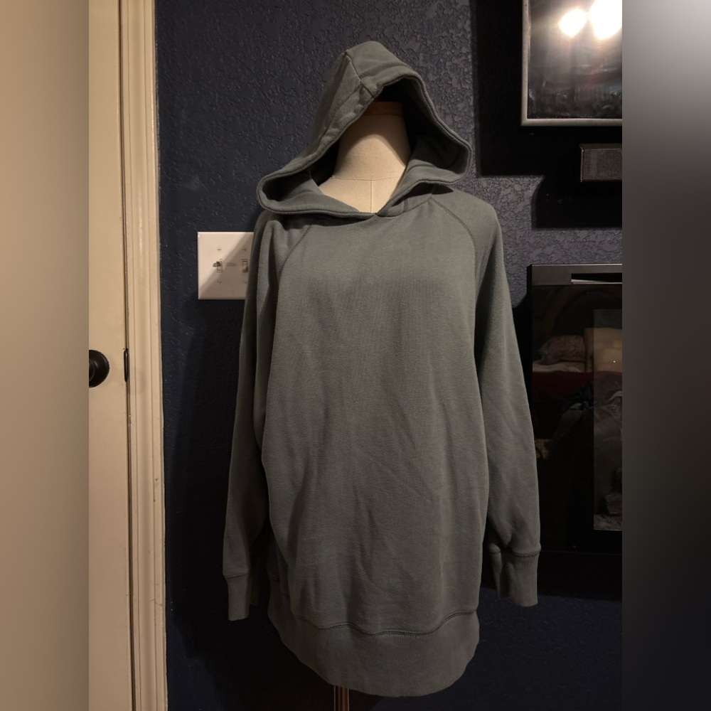 Aerie Oversized Hoodie Sweatshirt Women’s Medium Green Cozy Lounge Pullover